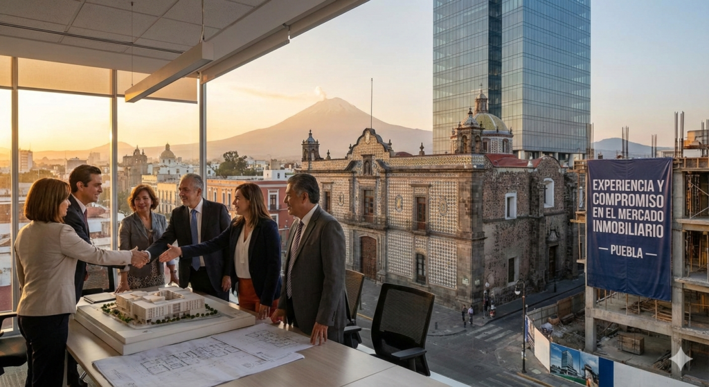 cerrando trato con clientes en la ciudad de Puebla